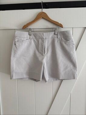 White House Black Market Light Grey Tailored Dress Shorts